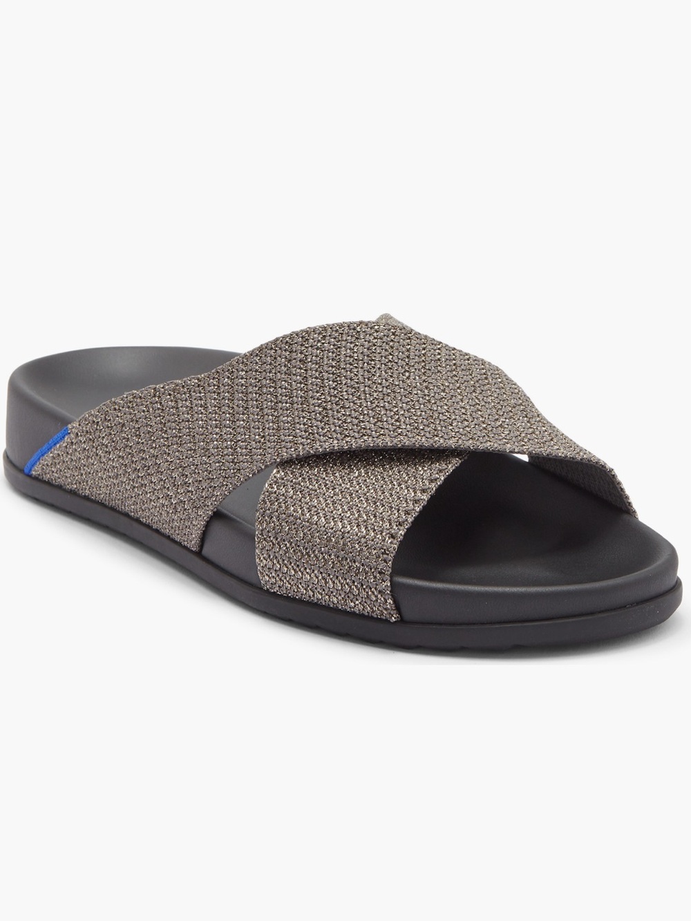 NEW Rothy’s The Weekender Slide in Silver Sand